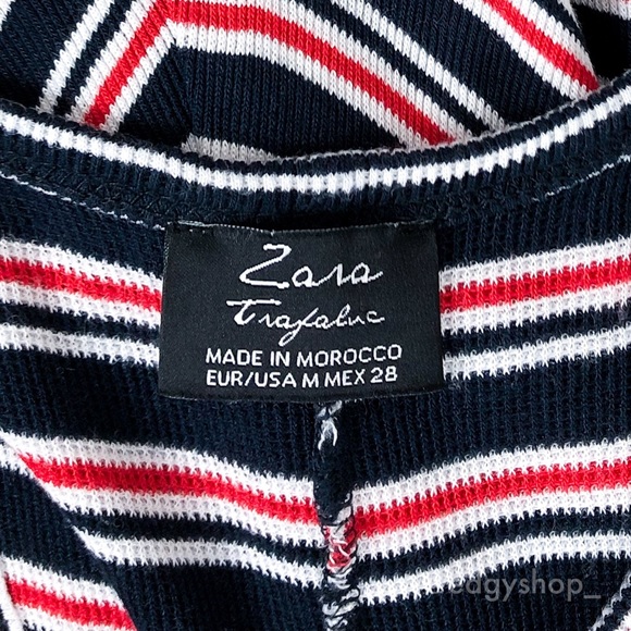 Zara | Trafaluc Ribbed Striped Tank Dress - Picture 4 of 7